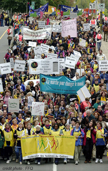 Marche des femmes - crédit photo : FFQ